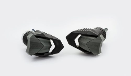 Frame sliders PUIG R19 20388N black with grey rubber