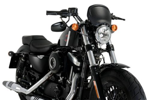 Windshield PUIG FRONTAL PLATE 20399C carbon look