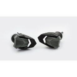 Frame sliders PUIG R19 20450N Negru black with grey rubber