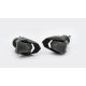 Frame sliders PUIG R19 20450N Negru black with grey rubber