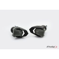 Frame sliders PUIG R19 20457N black with grey rubber