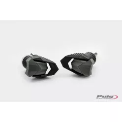 Frame sliders PUIG R19 20457N black with grey rubber