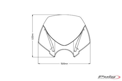 Windshield PUIG NEW. GEN TOURING 20527W transparent