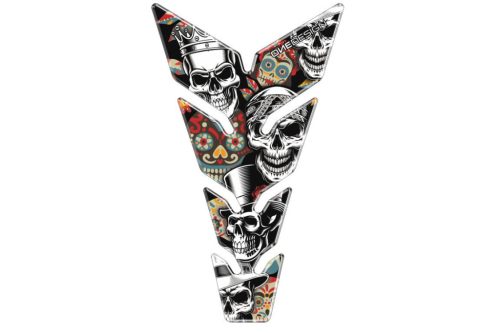 Tank pad PUIG Skull Party 20593N Negru