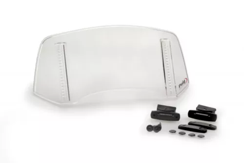 Multiadjustable visor PUIG 2.0 20763W fixed by Suruburi transparent