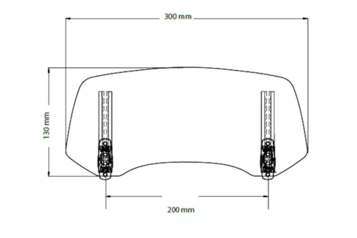 Multiadjustable visor PUIG 2.0 20763W fixed by Suruburi transparent