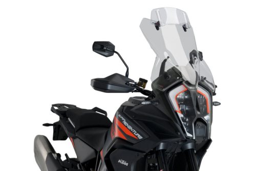 Windshield PUIG TOURING PLUS WITH VISOR 20817H smoke