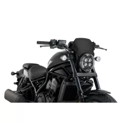 Parbriz PUIG FRONTAL PLATE 20822N Negru aluminiu
