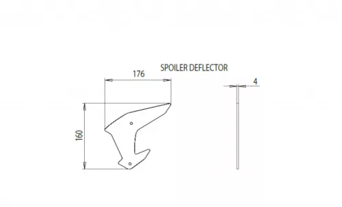 Side spoilers PUIG DOWNFORCE 20832N Negru