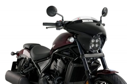 Windscreen PUIG BATWING SML SPORT 21067H smoke gloss black housing