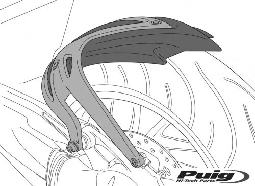 Aripa de spate PUIG S 21146J matt black