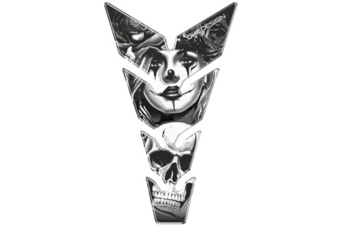 Tank pad PUIG SKULL & POKER 21435N Negru