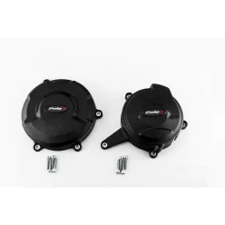   Capace motor PUIG Track for Championship 21505N Negru included 2 covers