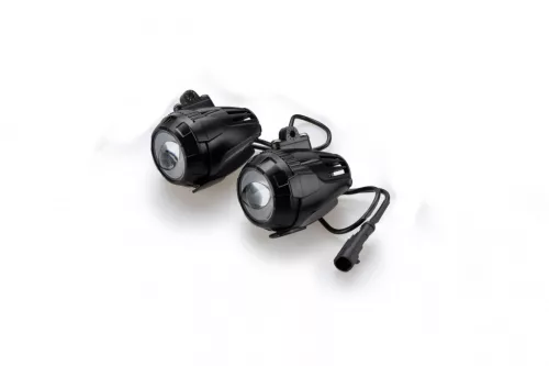 Auxiliary lights PUIG BEAM 3.0 21786N Negru set with accessories, homologated