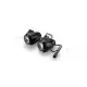Auxiliary lights PUIG BEAM 3.0 21786N Negru set with accessories, homologated