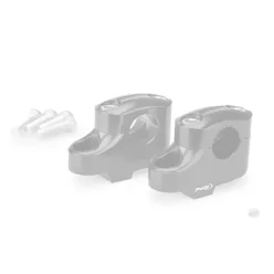   Risers PUIG PULLBACK 21811P argintiu height 20mm, d 25mm, back 16mm