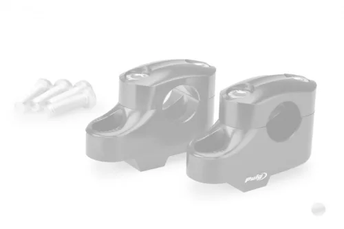 Risers PUIG PULLBACK 21811P argintiu height 20mm, d 25mm, back 16mm