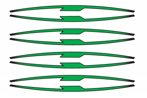 Rim strip PUIG 21833V verde set of 8 rim strips