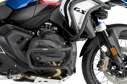 Engine guards PUIG 21870N d25 mm lower, black