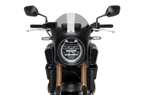 Semicarenaj PUIG RETRO 21962H fumuriu carbon liquid housing