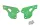 Heel plates PUIG 22007V verde