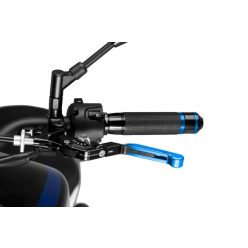   Maneta ambreiaj fara adaptor PUIG 3.0 24ANP extendable folding albastru/argintiu