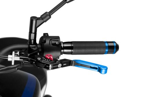 Clutch lever without adapter PUIG 3.0 24ANR extendable folding blue/red