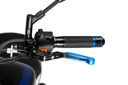 Clutch lever without adapter PUIG 3.0 24ANT extendable folding blue/orange