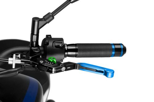 Clutch lever without adapter PUIG 3.0 24ANV extendable folding blue/green