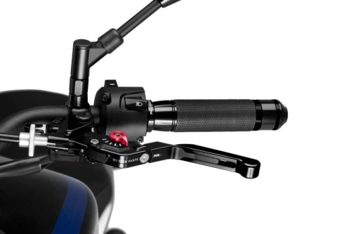 Clutch lever without adapter PUIG 3.0 24NNR extendable folding negru/rosu