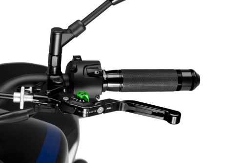 Clutch lever without adapter PUIG 3.0 24NNV extendable folding negru/verde