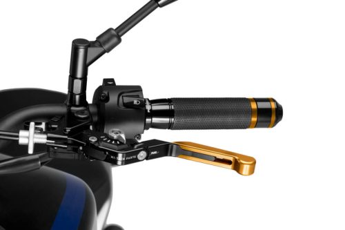 Clutch lever without adapter PUIG 3.0 24ONP extendable folding gold/silver