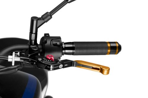 Clutch lever without adapter PUIG 3.0 24ONR extendable folding gold/red