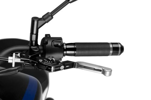 Clutch lever without adapter PUIG 3.0 24PNN extendable folding silver/black