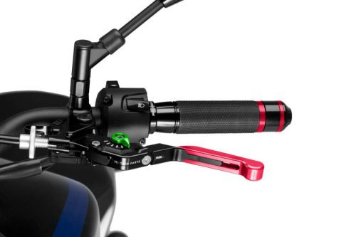 Clutch lever without adapter PUIG 3.0 24RNV extendable folding red/green