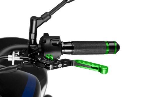 Clutch lever without adapter PUIG 3.0 24VNV extendable folding green/green