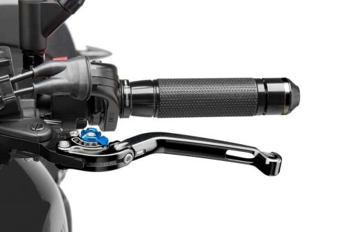 Clutch lever without adapter PUIG 260NA foldable negru/albastru