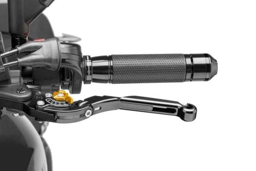 Clutch lever without adapter PUIG 29NNO extendable folding black/gold