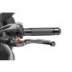 Clutch lever without adapter PUIG 29NNT extendable folding black/orange
