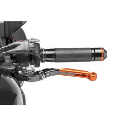   Clutch lever without adapter PUIG 29TNP extendable folding orange/silver