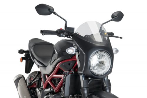Windshield PUIG SEMI-FAIRING 3169H matt black smoke