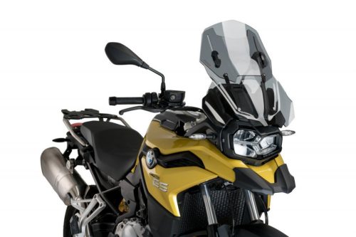 Windscreen PUIG RACING WITH SUPPORT + PROTECTION 3178H smoke