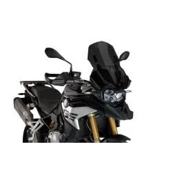   Parbriz PUIG RACING WITH SUPPORT + PROTECTION 3179F dark smoke