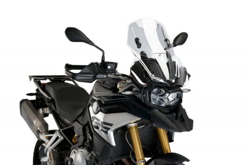 Windscreen PUIG RACING WITH SUPPORT + PROTECTION 3179W transparent
