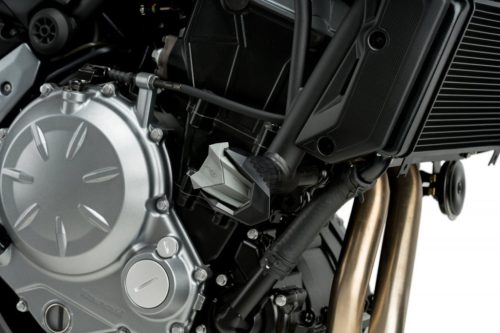 Frame sliders PUIG R12 3182N black with grey rubber
