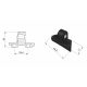 Mirror adaptor PUIG 3543N stanga Negru