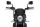 Parbriz PUIG FRONTAL PLATE 3592N Negru aluminium