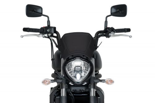 Windshield PUIG FRONTAL PLATE 3592N Negru aluminium