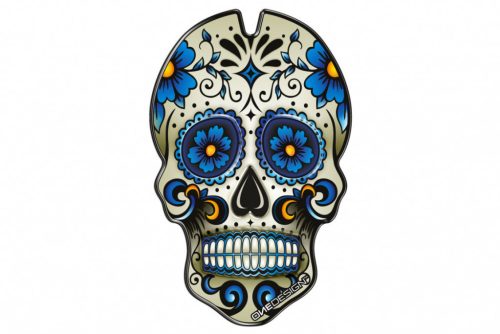 Tank pad PUIG SKULL 3673A Albastru