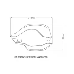 Protectii de maini PUIG EXTENSION 3763F dark fumuriu